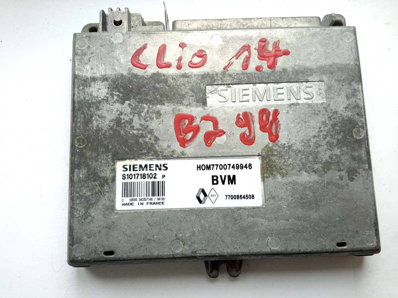 Електронний блок керування renault clio S101718102P / s101718102p / 7700749946