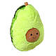 Мягкие пушистые игрушки для девочек Авокадо 30 см Зеленое, Подушка в виде мягкой игрушки - фото 4 - id-p1854240761