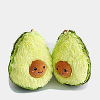 Мягкая игрушка подушка антистресс Авокадо 30 см Зеленое, Сквиш мягкие игрушки Авокадо