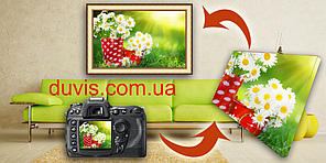 Друк на полотні натуральний. Набивка на підрамник.