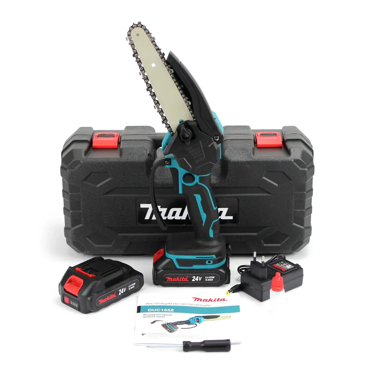 Акумуляторна мініпила Makita DUC155Z (24V, 5AH, шина 20 см). АКБ- Гілкоріз Макіта