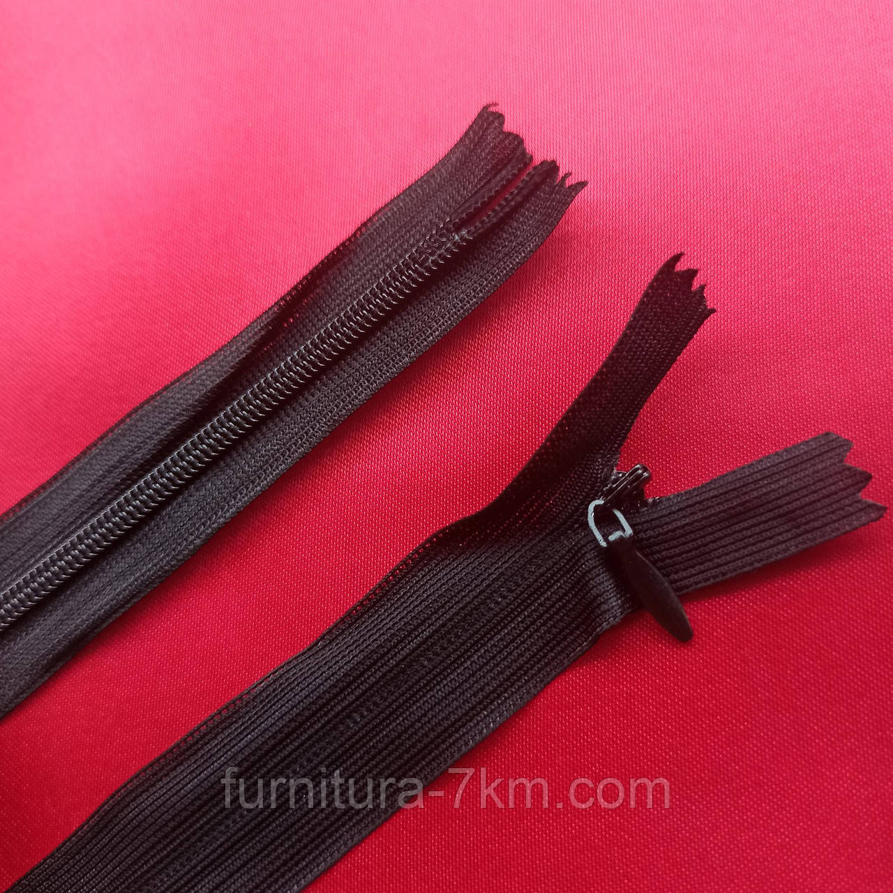 Молния потайная 50см... Чорна.
Паковання по 100 шт., 50 шт. і 10 шт., фото 1