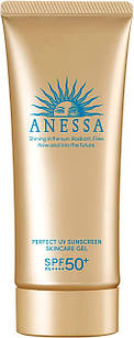 Shiseido Anessa Perfect UV Sunscreen Skincare Gel NA SPF 50+/PA++++ сонцезахисний гель для обличчя й тіла, 90 мл