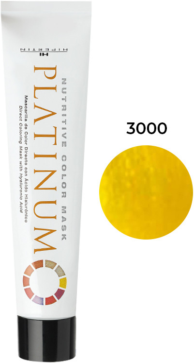 Тонуюча фарба-маска для волосся 3000 королівський жовтий Platinum Hipertin, 100 мл