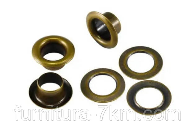 Люверс Туреччина,антик, "2" (4 мм).
паковання/5000 шт., фото 1