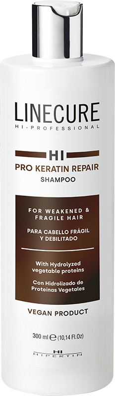 Шампунь відновлювальний Linecure Vegan Pro Keratin Repair HIPERTIN, 300 мл, фото 1