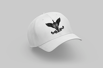 Кепка з прикольним написом біла "ЗАВЖДИ ПЕРШІ"