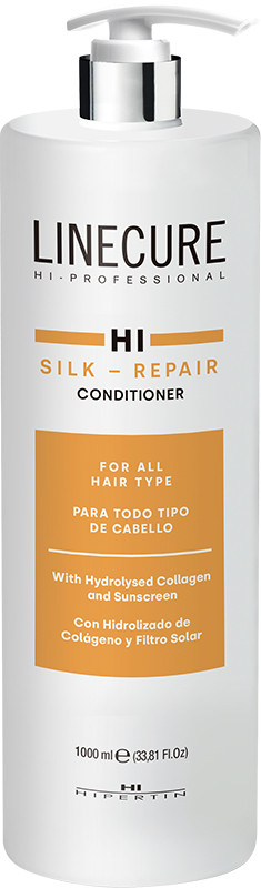 Кондиціонер відновлювальний для пошкодженого волосся Linecure Silk-Repair HIPERTIN, 1000 мл, фото 1