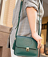 Стильна жіноча сумочка з натуральної шкіри через плече, шкіряні жіночі сумки модні якісні, фото 4