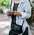 Стильна жіноча сумочка з натуральної шкіри через плече, шкіряні жіночі сумки модні якісні, фото 10