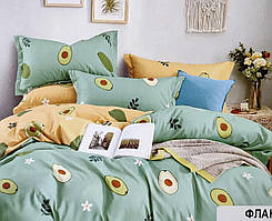 Постільна білизна фланель розмір двоспальний Авокадо