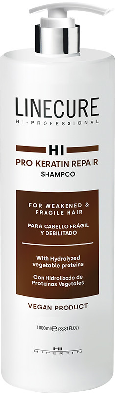 Шампунь відновлювальний Linecure Vegan Pro Keratin Repair HIPERTIN, 1000 мл, фото 1