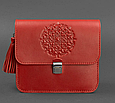 Жіночі сумки з натуральної шкіри стильні через плече, шкіряні жіночі сумки модні якісні Червоний, фото 2