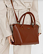 Жіноча сумка класична з натуральної шкіри стильна, сумки через плече жіночі шкіряні якісні, фото 7