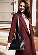Жіноча сумка класична з натуральної шкіри стильна, сумки через плече жіночі шкіряні якісні, фото 8