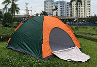 Туристическая 5-местная палатка-автомат 220х220х150 см, большая семейная палатка автоматическая (защита от УФ)