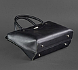Жіноча сумка класична з натуральної шкіри стильна, сумки через плече жіночі шкіряні якісні Чорний, фото 7