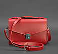 Червона жіноча шкіряна сумка крута з натуральної шкіри класична, стильна жіноча сумка шкіряна, фото 6