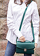 Жіночі сумки з натуральної шкіри крута класична, стильна жіноча сумка шкіряна через плече Бежева, фото 6