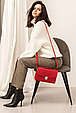 Жіночі сумки з натуральної шкіри крута класична, стильна жіноча сумка шкіряна через плече Бежева, фото 8