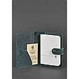 Красива обкладинка на паспорт чохол, обкладинка для паспорта оригінальна Інди зелена, фото 3