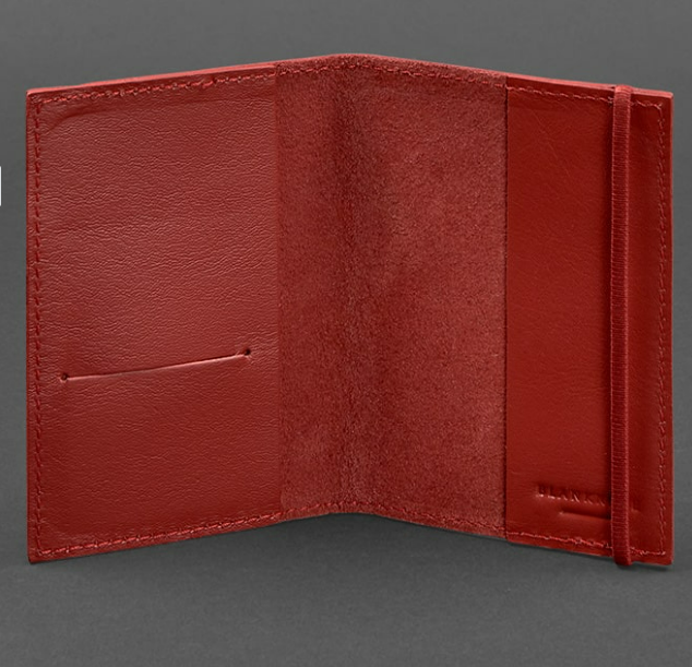 Обкладинки для паспорта зі шкіри ручної роботи стильні, обкладинки на паспорт шкіряні чохли Червоний