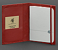 Обкладинки для паспорта зі шкіри ручної роботи стильні, обкладинки на паспорт шкіряні чохли Червоний, фото 2