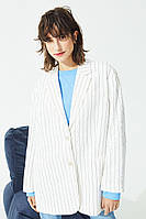 1, Літній Прямий однобортний піджак оверсайз Розмір М H&M блейзер жакет