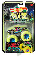 Базовая машинка-внедорожник 1:64 "Светящиеся в темноте" серии "Monster Trucks" Hot Wheels (в асс.) (HCB50)