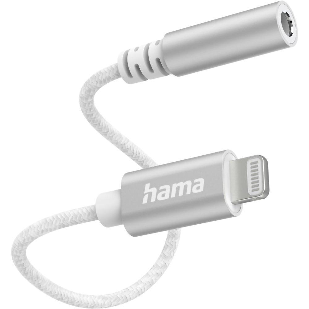 HAMA Адаптер Lightning — Jack 3,5 White