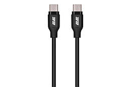 2E Кабель USB-C - USB-C Glow 60W 1m Black