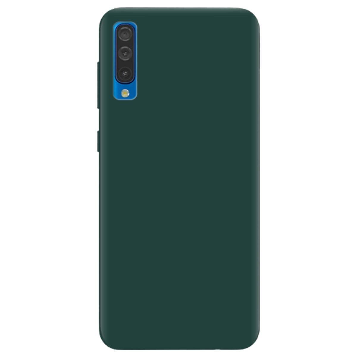 Оригінальний силіконовий бампер із картинкою на смартфон Samsung A50 | матовий (зелений) soft touch