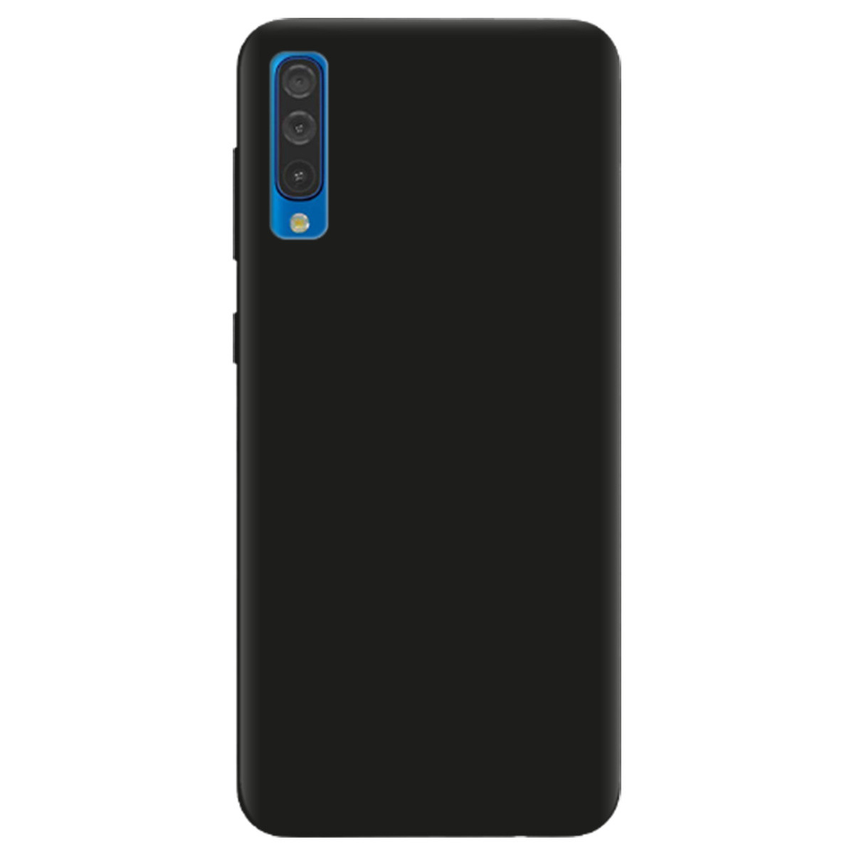 Красивий силіконовий чохол з картинкою на телефон Samsung Galaxy A50 | матовий (чорний) soft touch