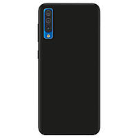 Красивий силіконовий чохол з картинкою на телефон Samsung Galaxy A50 | матовий (чорний) soft touch