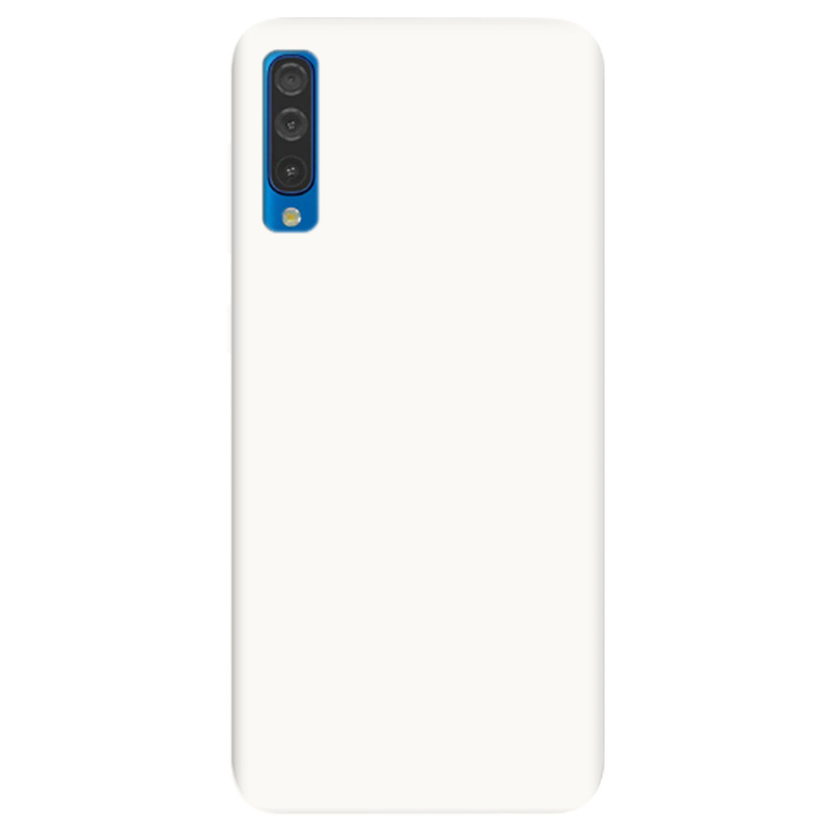 Красивий чохол із силікону з принтом для смартфона Samsung Galaxy A50s | матовий (Білий) | soft touch
