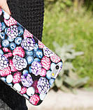 Захисний силіконовий бампер з принтом на телефон Samsung Galaxy A52 | для дівчат | "Frosty berry", фото 4