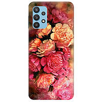 Красивий чохол із силікону з принтом на телефон Samsung Galaxy A32 (4G) | для жінок "Primavera flores"