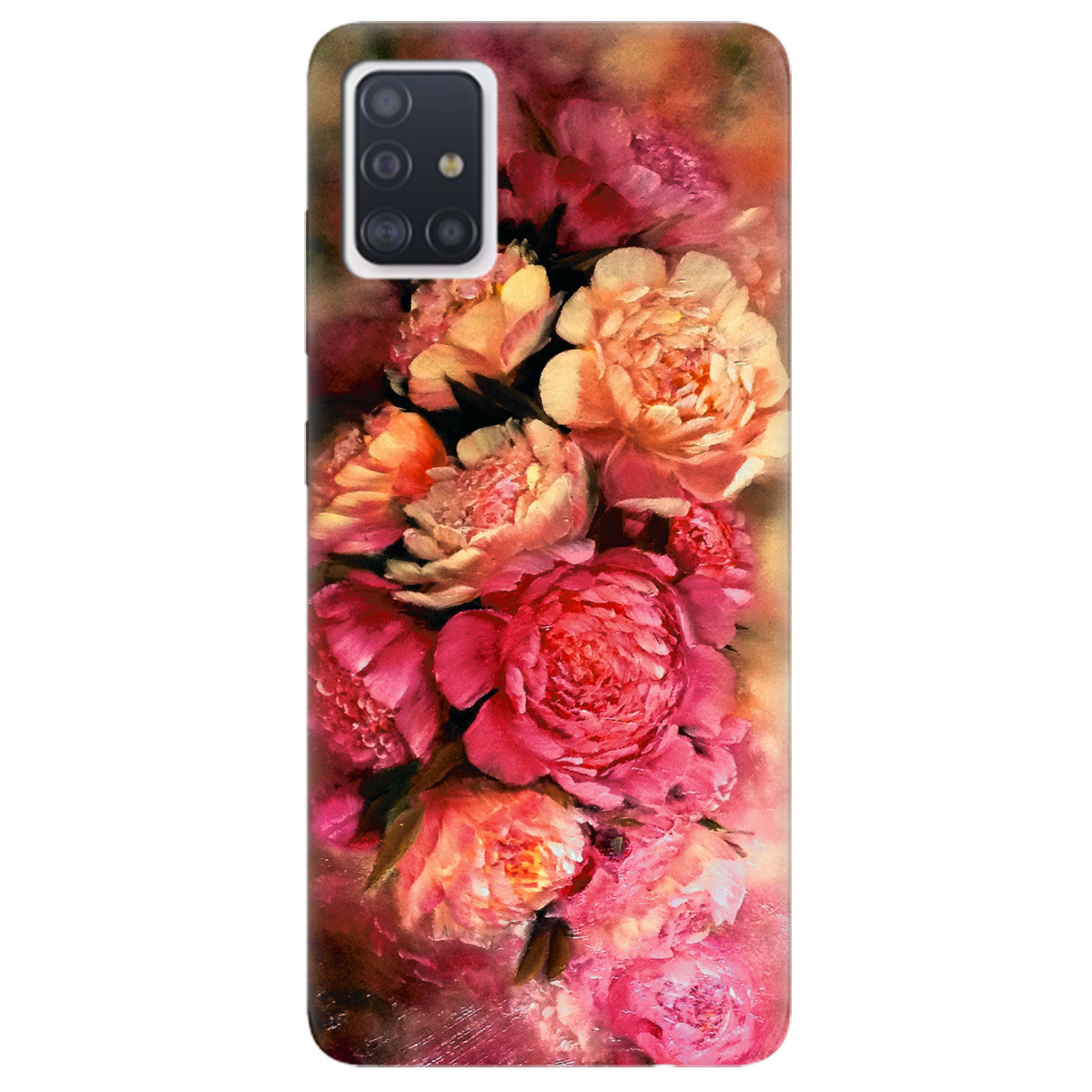 Красивий силіконовий чохол із картинкою на смартфон Samsung A71 | "Primavera flores"