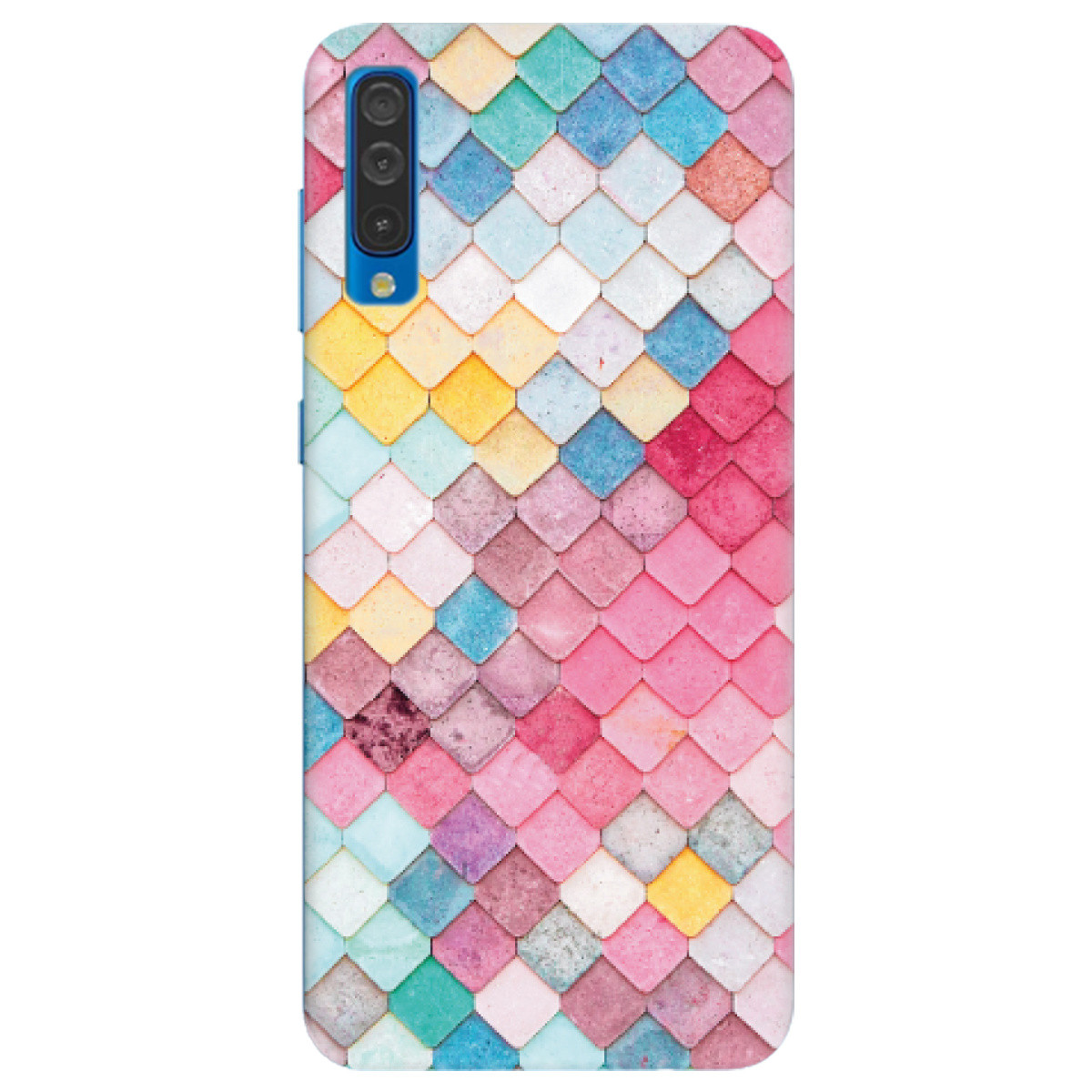 Гарний силіконовий чохол (бампер) з малюнком Samsung A50 | "Fresco"