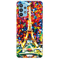 Захисний силіконовий бампер із малюнком для телефона Samsung A32 (4G) | для дівчат | "Paris dream"