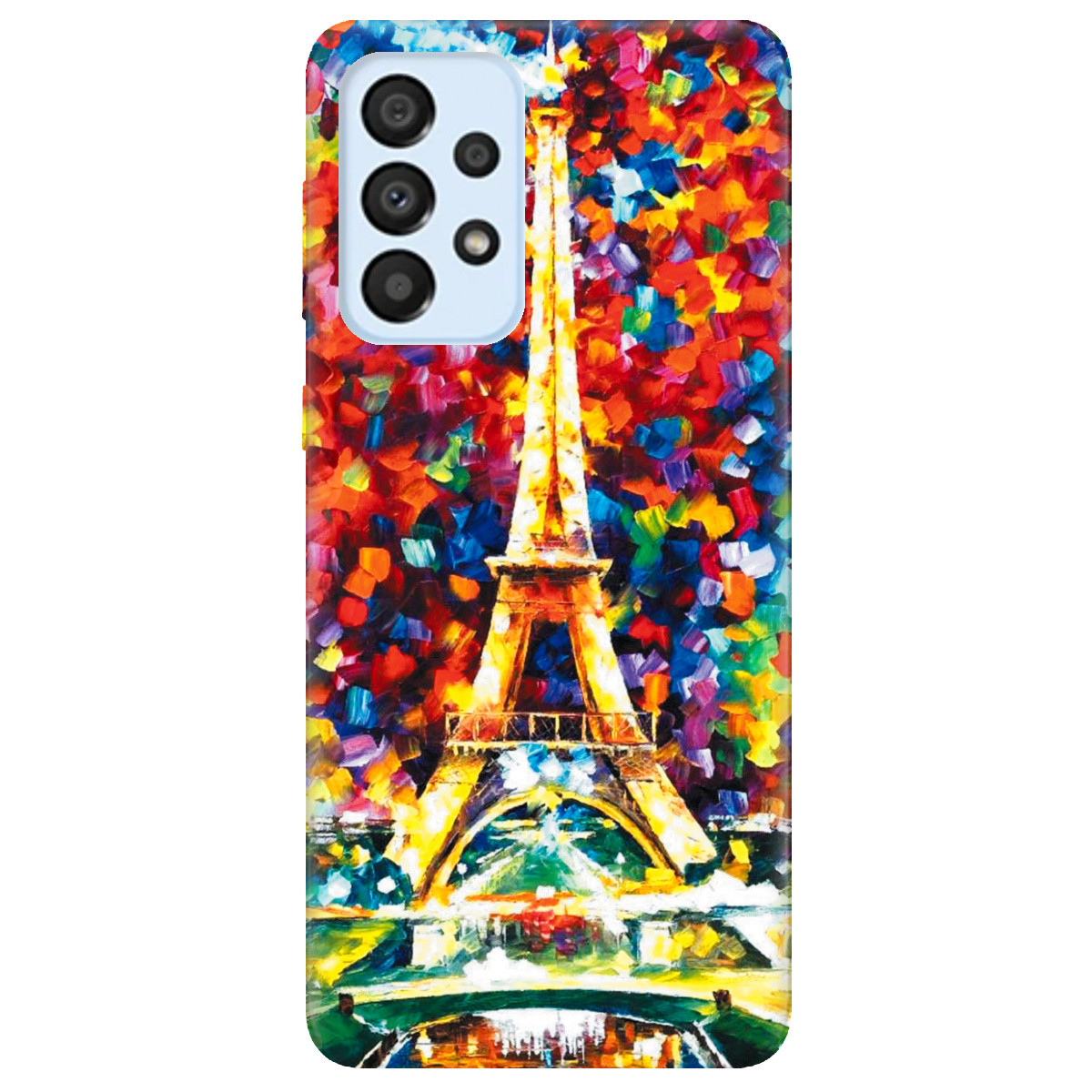 Оригінальний силіконовий бампер з картинкою для телефону Samsung A33 "Paris dream"