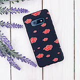 Гарний силіконовий бампер з малюнком на смартфон Samsung Galaxy A50 | матовий (чорний) "Akatsuki", фото 2