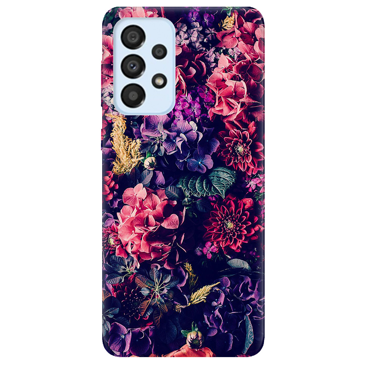 Гарний бампер із силікону з малюнком на телефон Samsung Galaxy A33 | "Bloom"