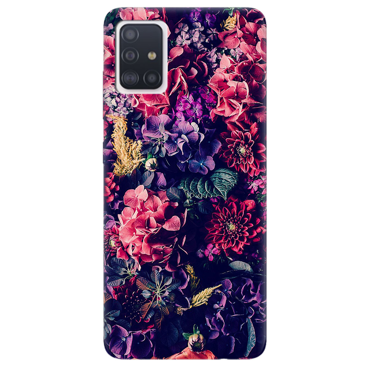 Оригінальний силіконовий бампер з картинкою для телефону Samsung Galaxy A71 | "Bloom"