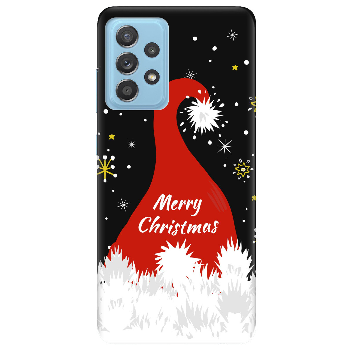 Оригінальний силіконовий чохол з картинкою для смартфона Samsung A52 "Santa"