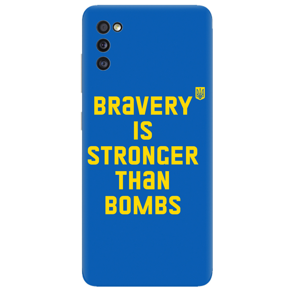 Оригінальний силіконовий чохол із малюнком на смартфон Samsung A41 | "Bravery"