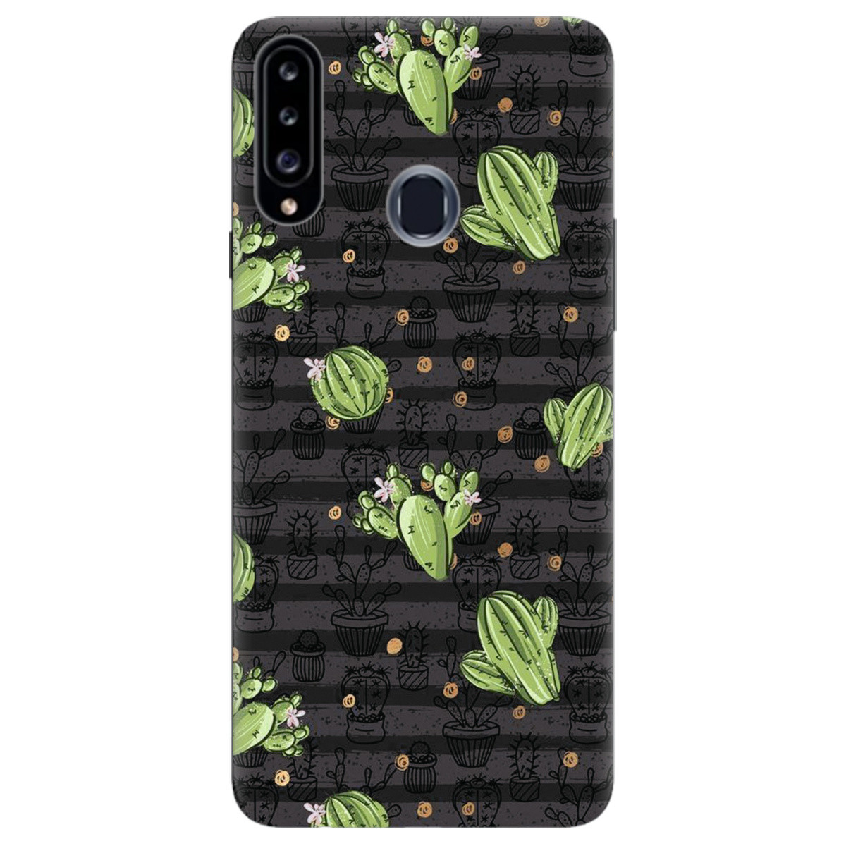 Чохол (бампер) силіконовий для телефону Samsung Galaxy A20s | "Cactus"