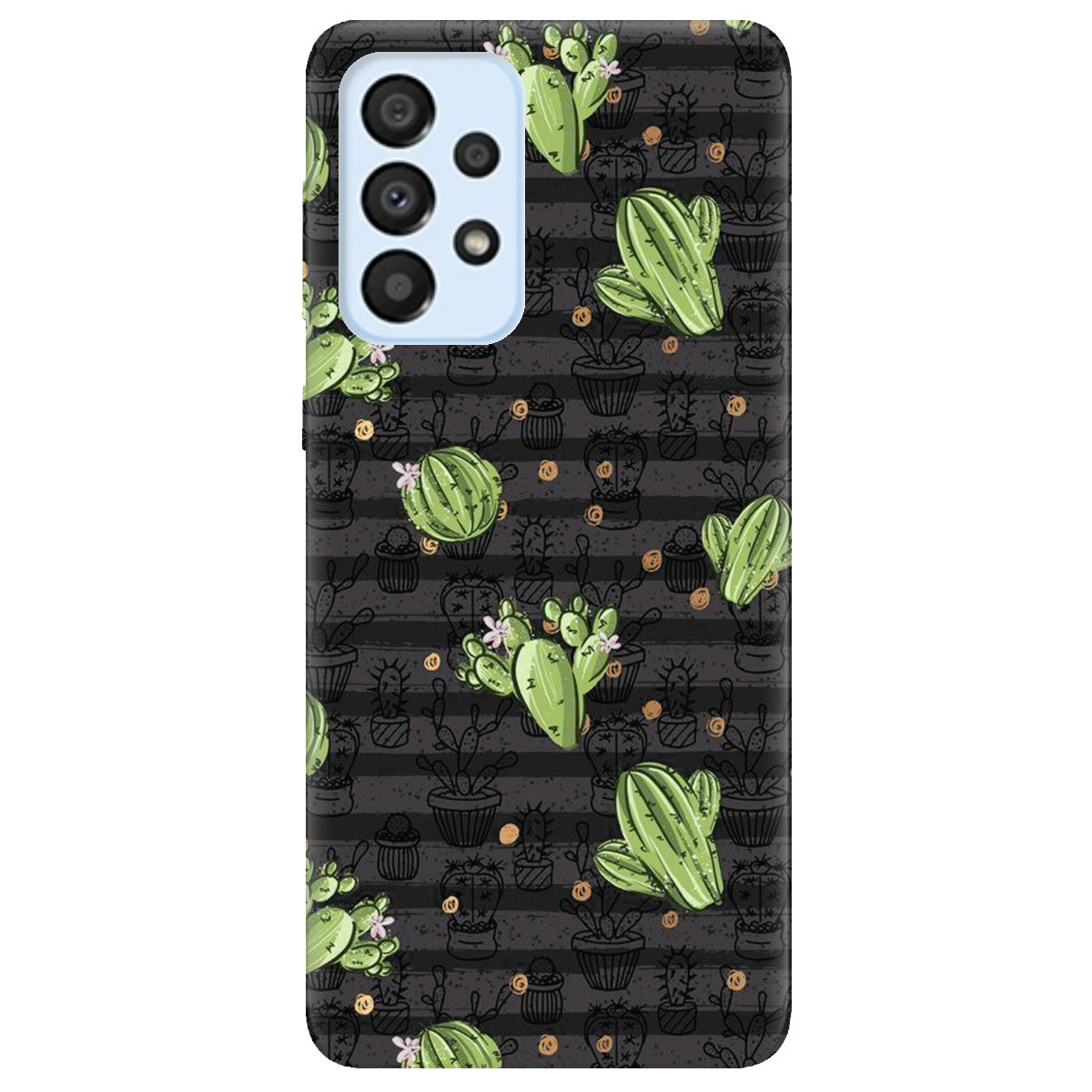 Гарний бампер із силікону з картинкою для смартфона Samsung Galaxy A33 | "Cactus"