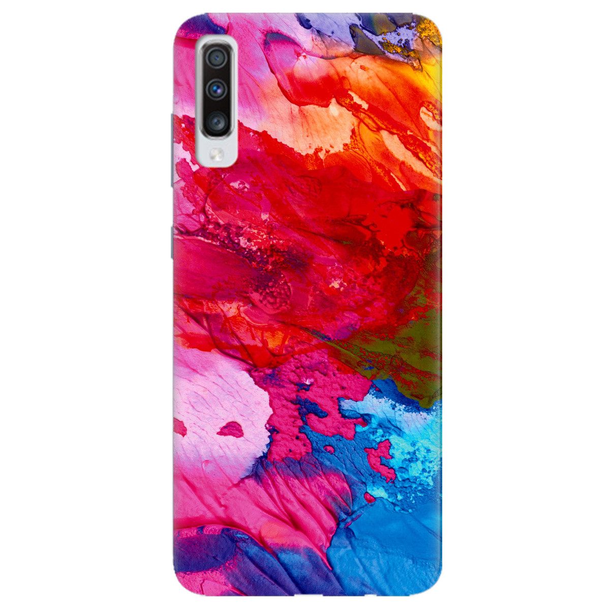 Красивий силіконовий чохол з малюнком для телефону Samsung Galaxy A70 | "Derroche de color"