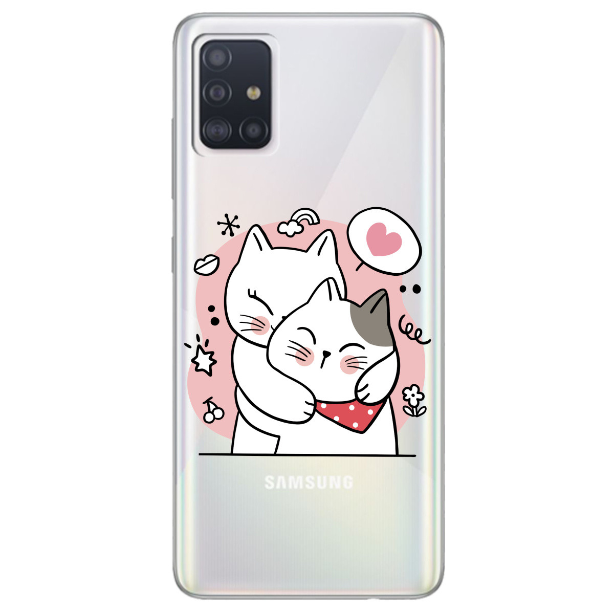 Накладка (чохол) силіконовий бампер з малюнком Samsung A51 | "Embrace"